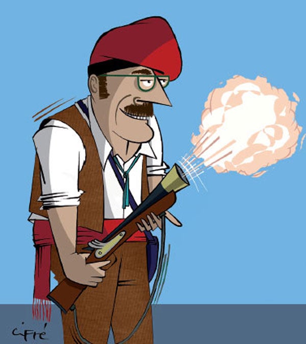 Els trabucaires i el Castell de Montjuïc, units per la pau i la cultura