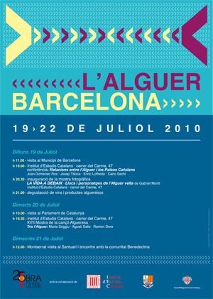 “L’ALGUER A BARCELONA” del 19 al 21 de Juliol 2010