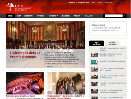 L'Ens de Comunicació Associativa estrena web