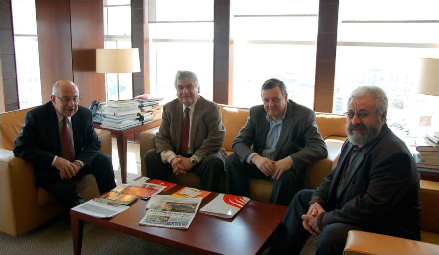 Josep Caminal, director general de presidència de «La Vanguardia», rep l’Ens