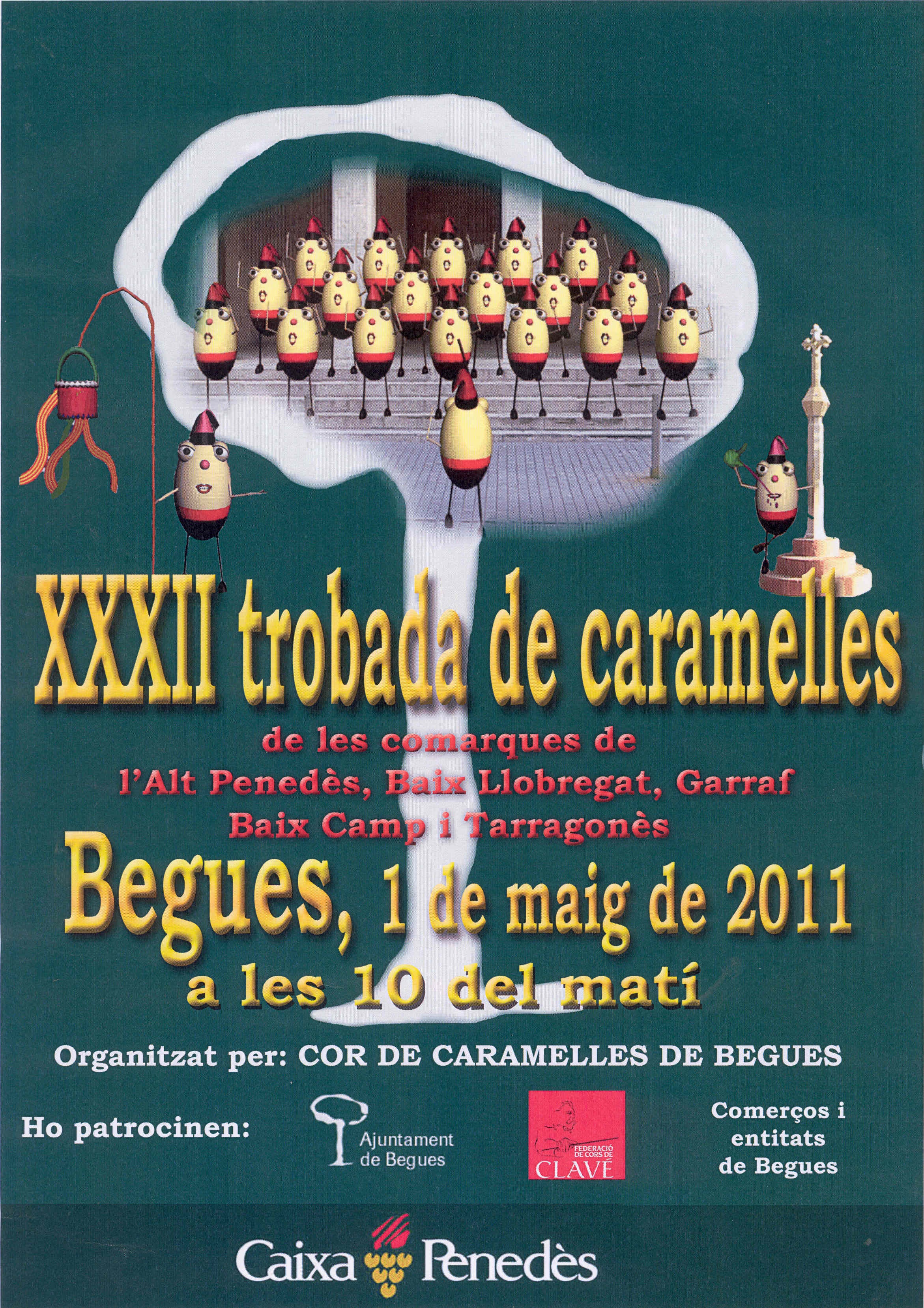 650 cantaires de 21 corals cantaran Caramelles a Begues