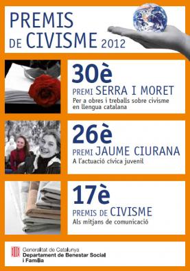 Darreres setmanes per participar als premis del Civisme 2012
