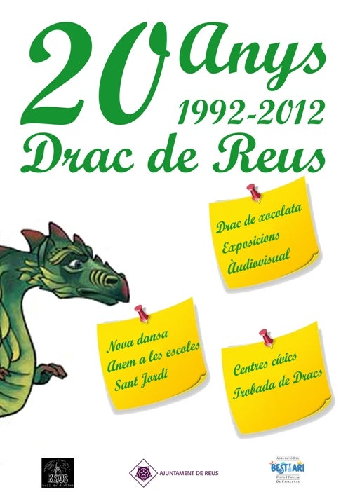 Una exposició commemora el 20è aniversari del Drac de Reus