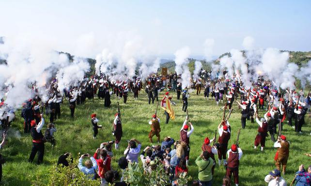 Trabucs a la Festa del Timbaler del Bruc