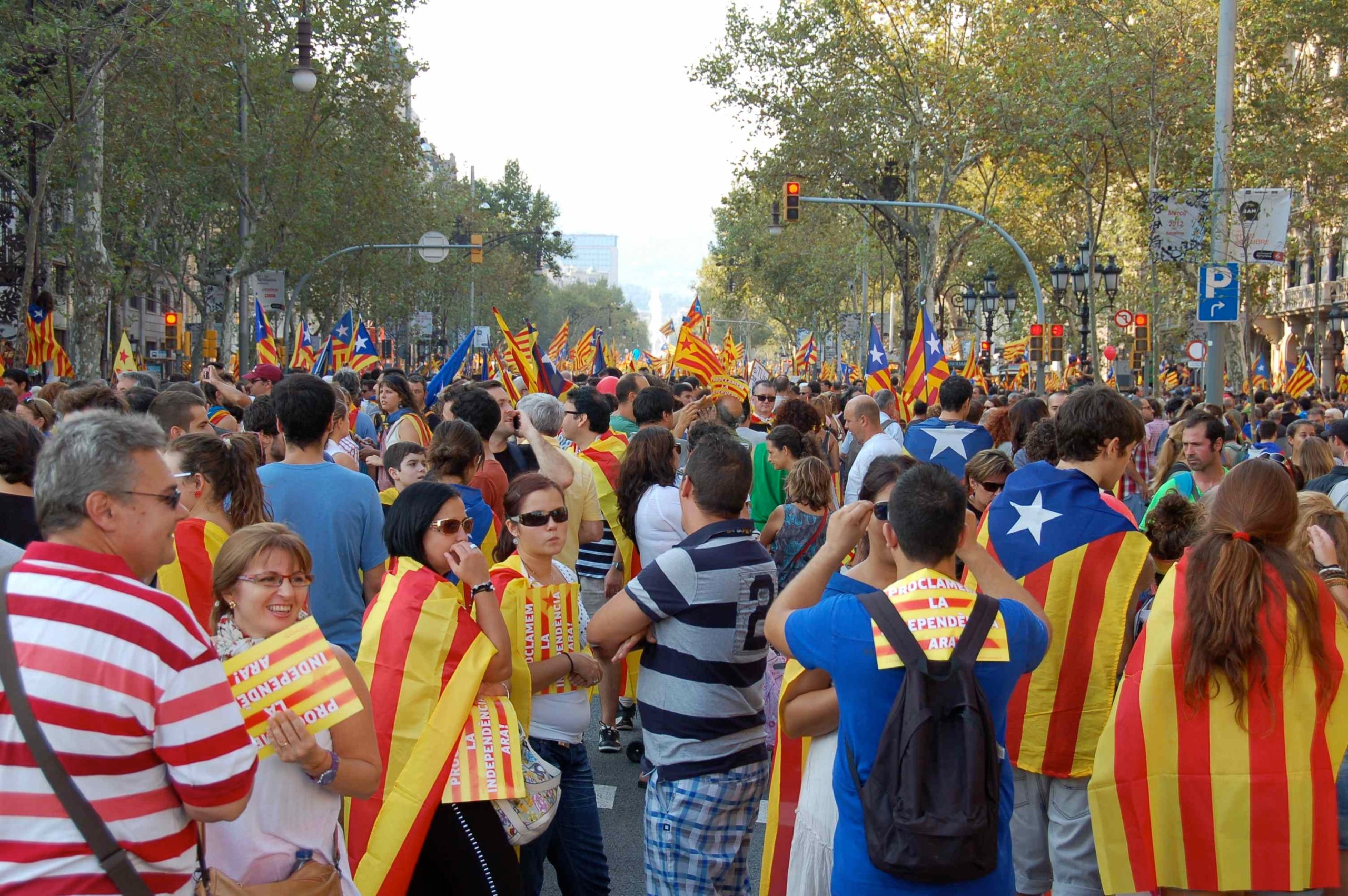 La societat civil treu al carrer un milió i mig de catalans farts d’Espanya