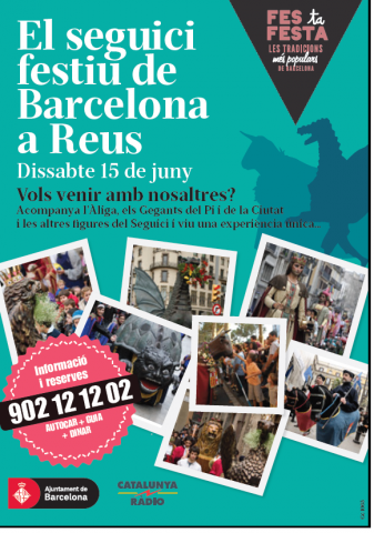 Intercanvi de cultura popular entre Barcelona i Reus, una bona experiència