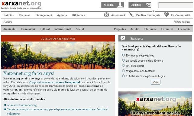 El portal Xarxanet celebra el seu 10è aniversari