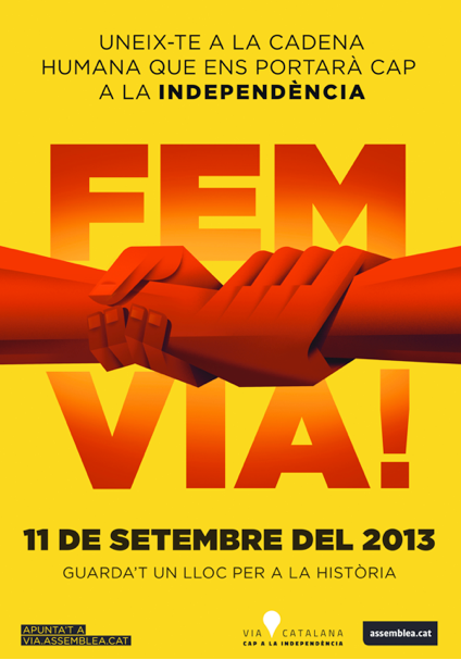250.000 inscrits per la cadena humana per la independència