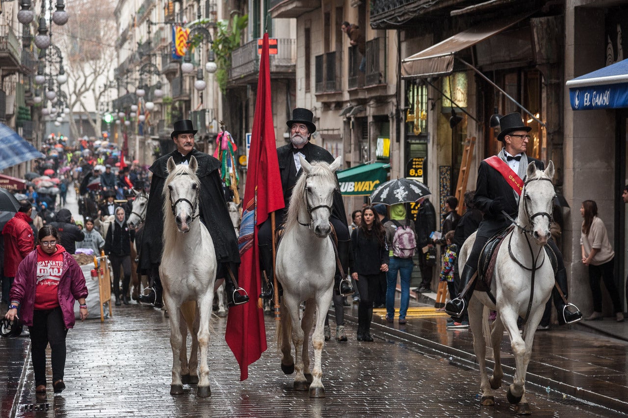 Els Tres Tombs a la ciutat de Barcelona