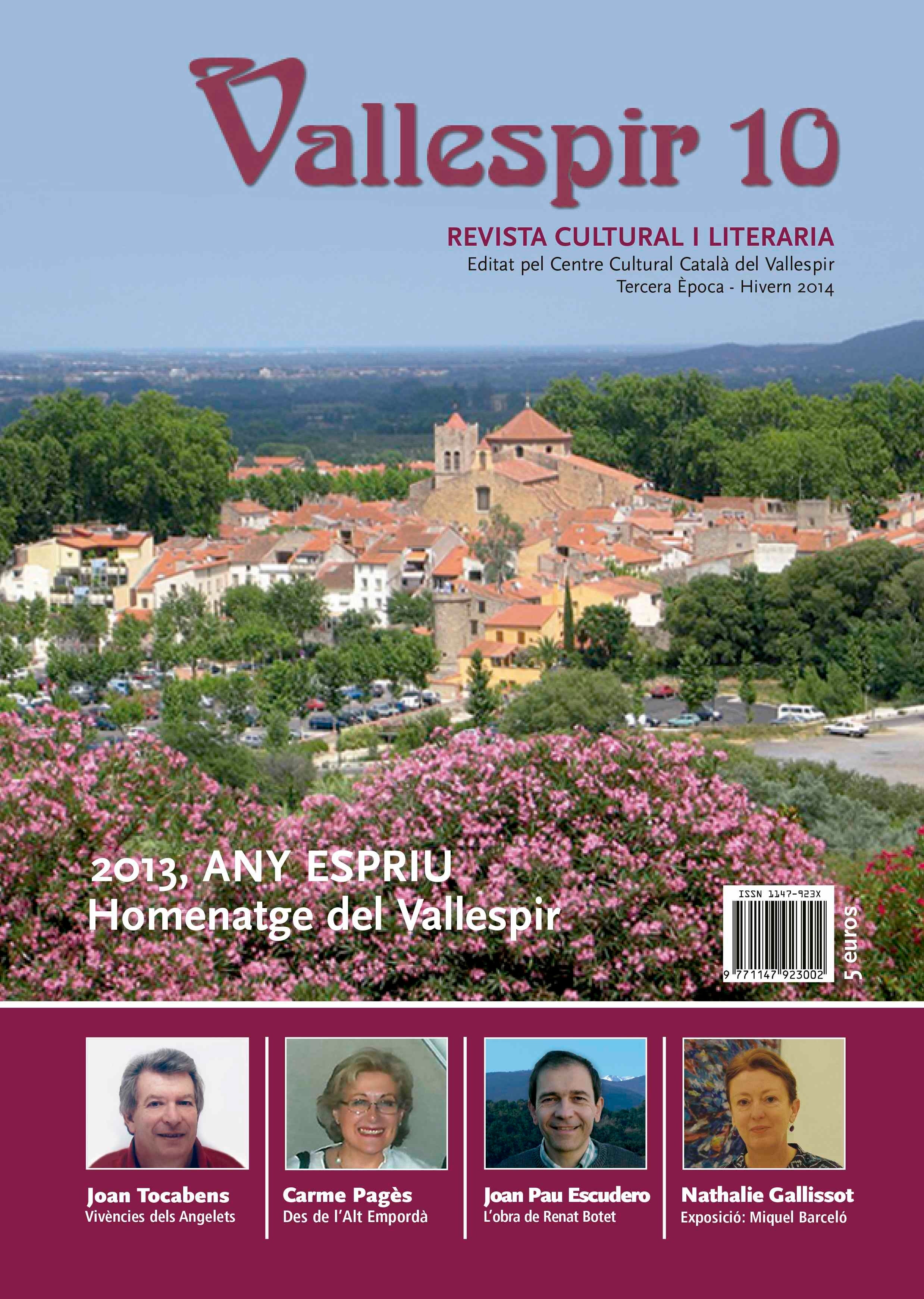 Presentació de la revista literària VALLESPIR núm 10