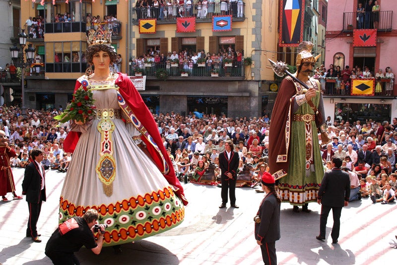 Aideen Barry, enamorada dels gegants d’Olot 