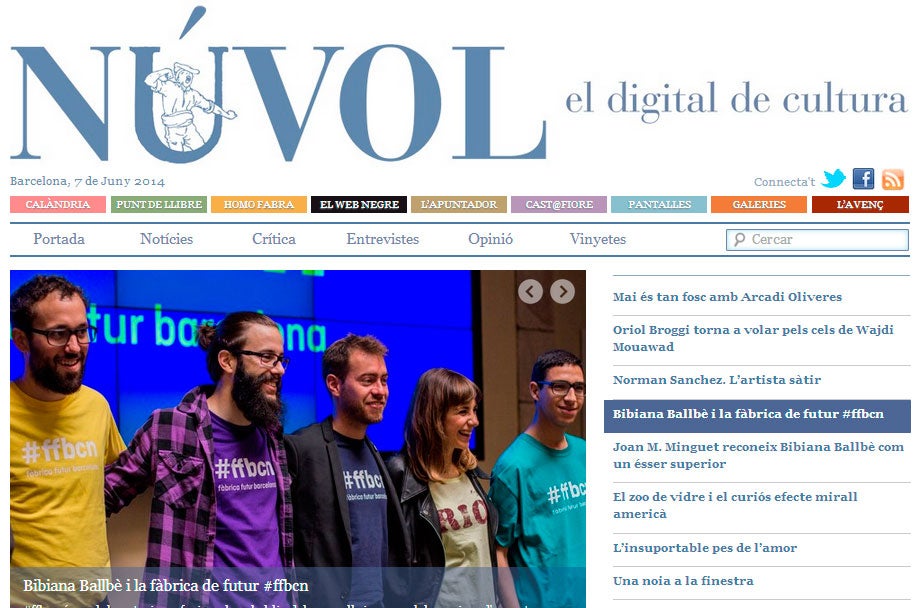 Núvol, un projecte cultural col·lectiu a la xarxa 