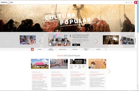 La cultura popular de Barcelona estrena nou portal web propi
