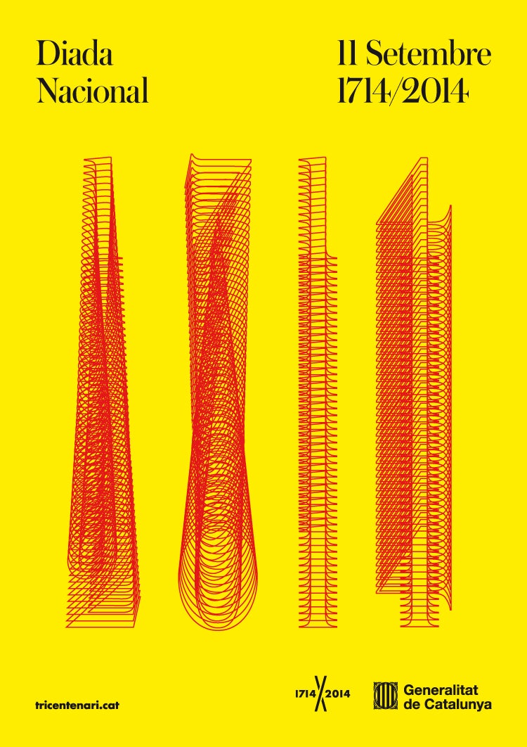 Diada amb una V de Victus, que es vegi com una immensa victòria arreu del Món