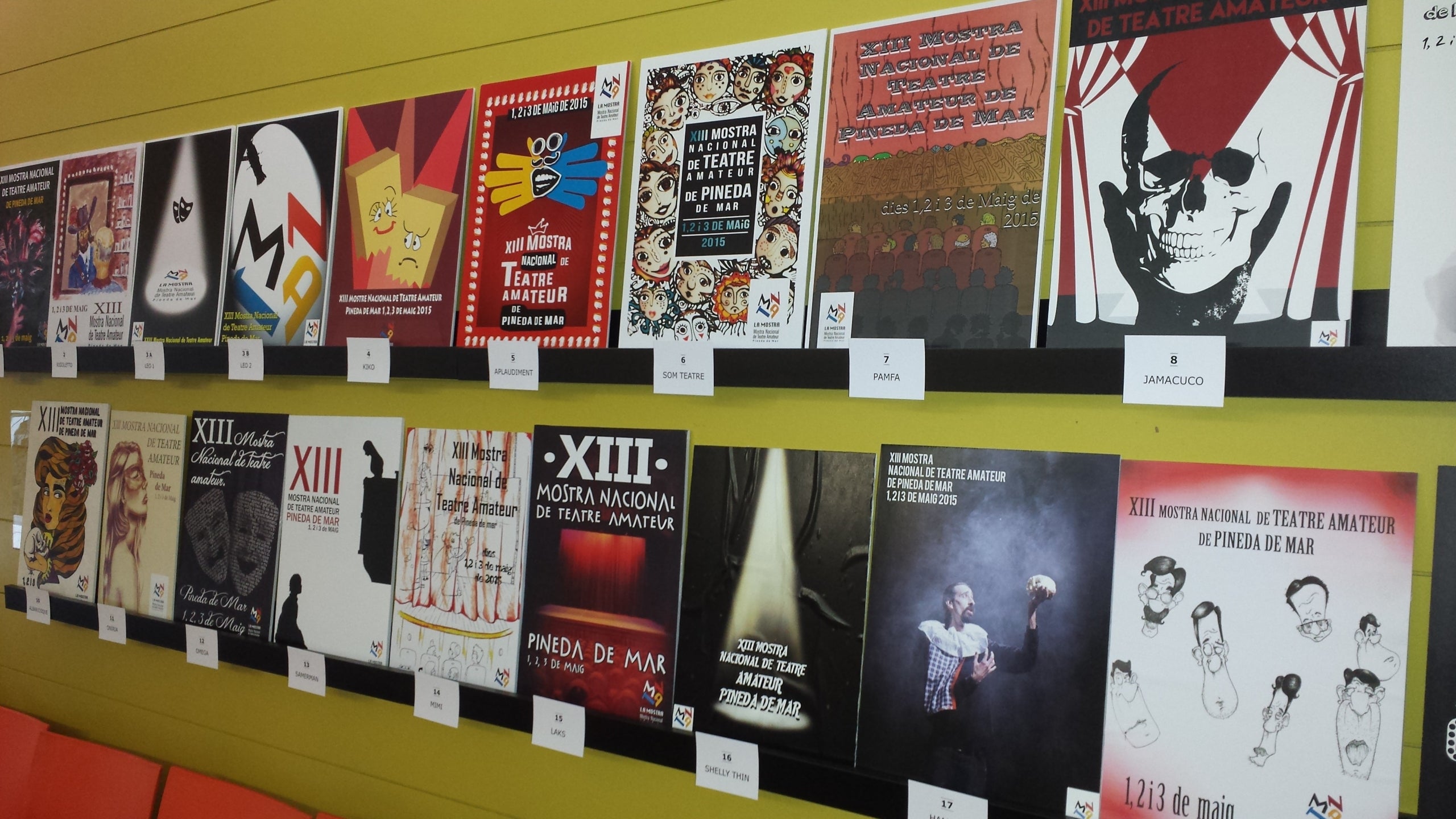 Oberta la votació popular del concurs de cartells a la Mostra de Teatre de Pineda