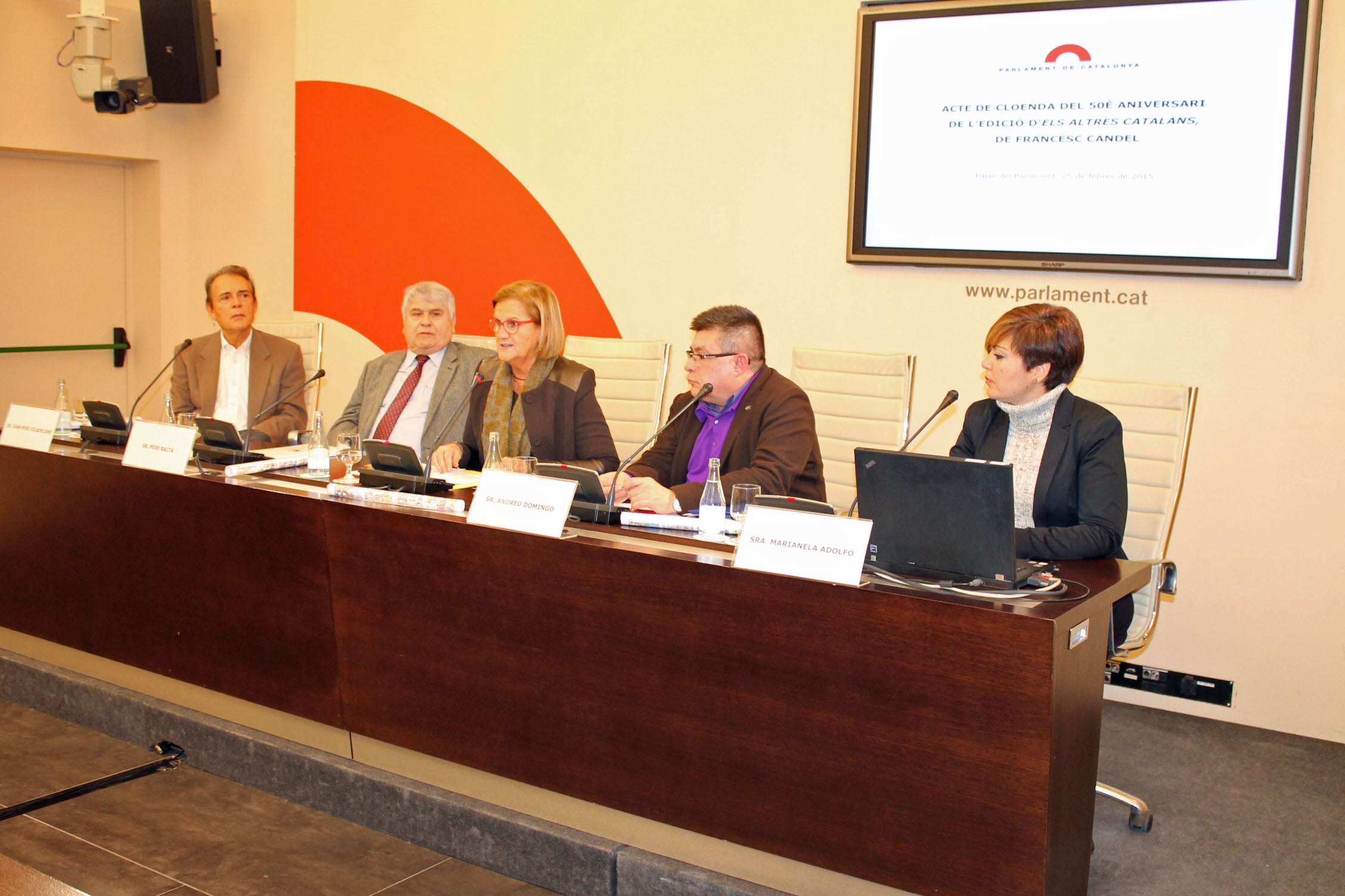 La cloenda del 50è aniversari d'Els altres catalans, al Parlament