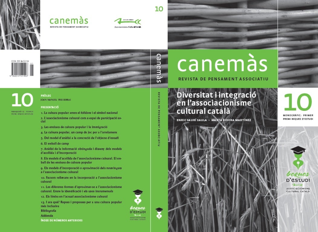 Un monogràfic de Canemàs recull l’estudi premiat amb la 1a beca de l’ENS