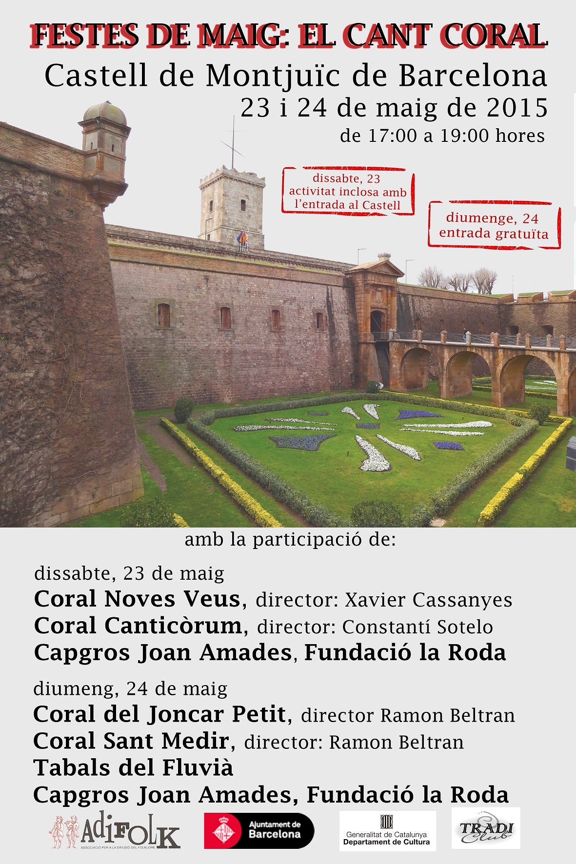 Cant Coral a la Festa Catalana al Castell de Montjuïc