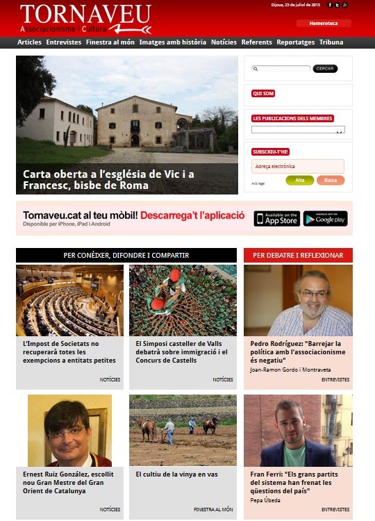 Tornaveu millora l’accés a la seva hemeroteca