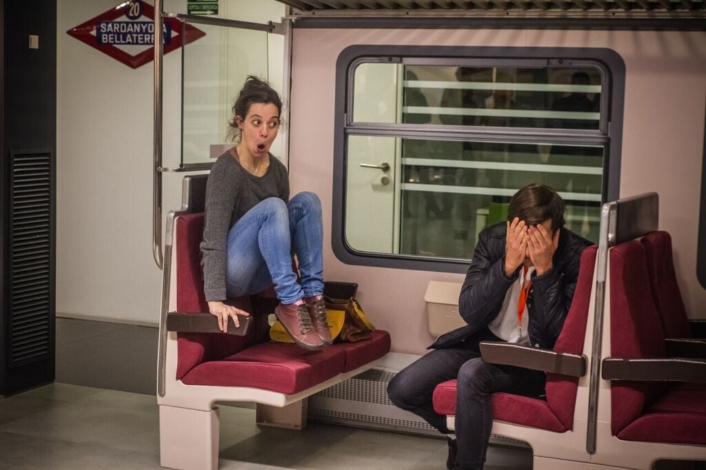 Teatre per impulsar el civisme al tren