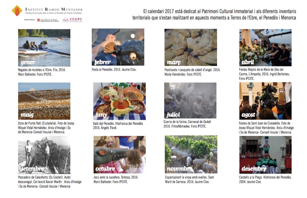 El 2017 dels Centres d’Estudis, a través del patrimoni immaterial