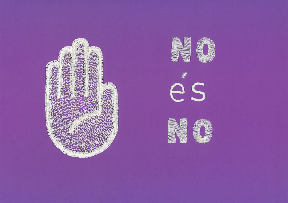 L’Associació Catalana de Puntaires participa en el dia contra la violència a les dones