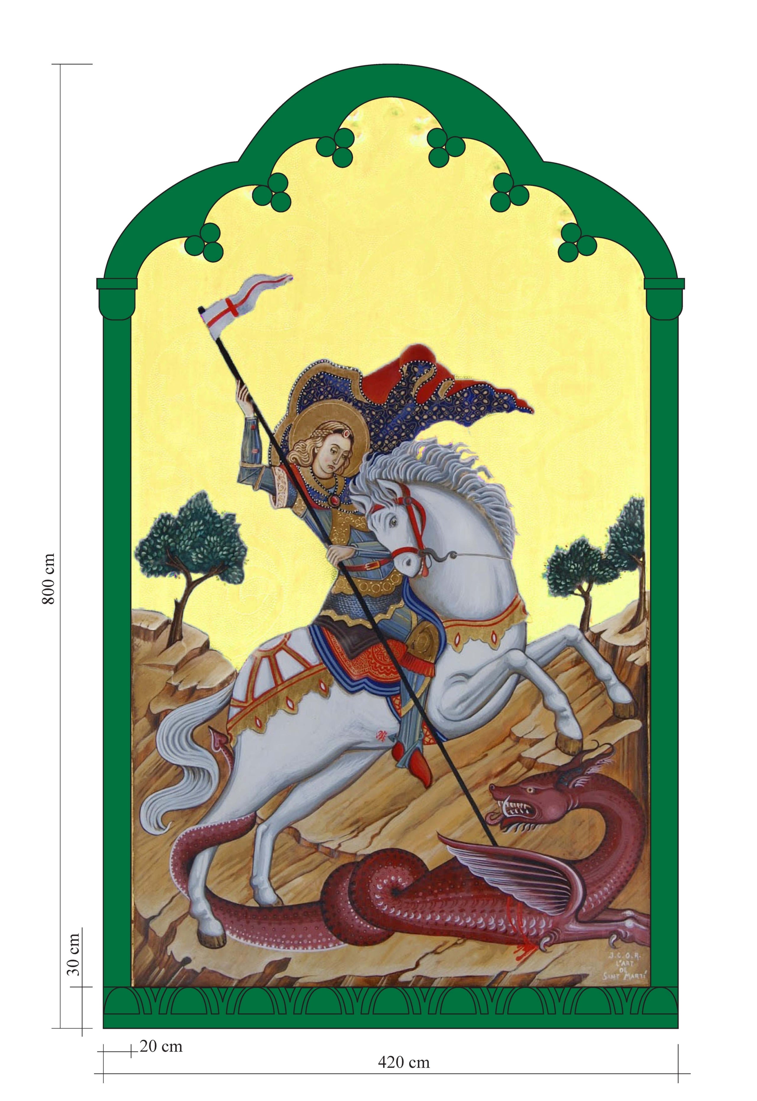 Una catifa de Sant Jordi lluirà al festival de Flor en flor