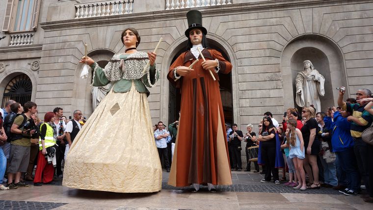 La festa del Corpus a Barcelona, commemora els Gegants Nous
