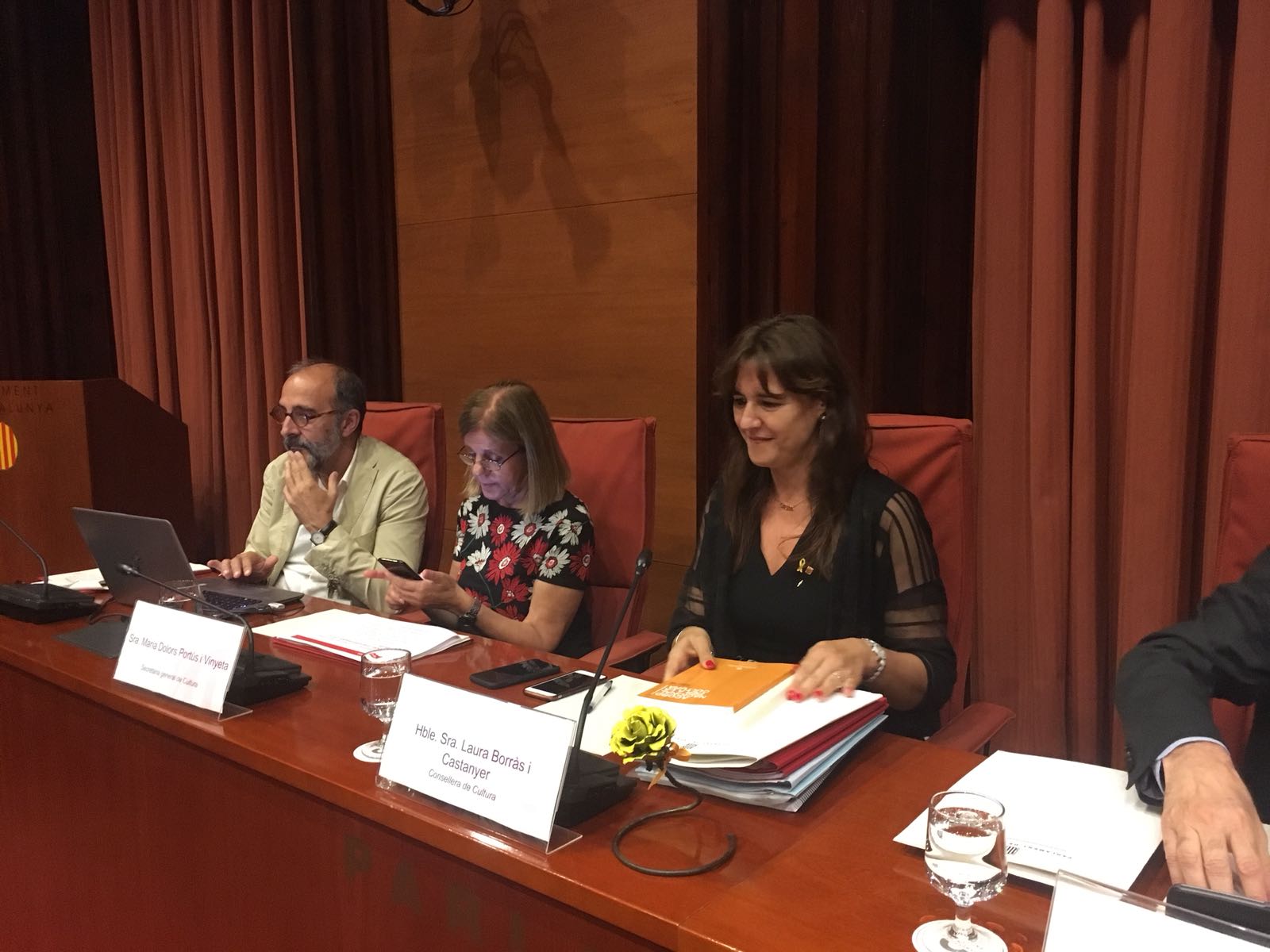 La consellera Laura Borràs presenta el programa de Govern en l'àmbit cultural