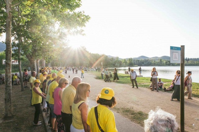 Més de 12.000 dansaires a la Sardana per la Llibertat de Banyoles