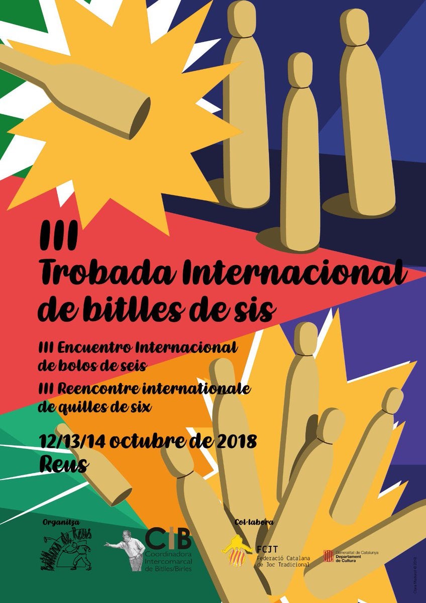 Cartell de la 3a Trobada Internacional de Bitlles de sis