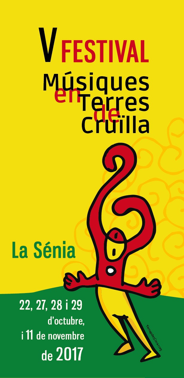 Imatge gràfica del Festival Músiques en Terres de Cruïlla.