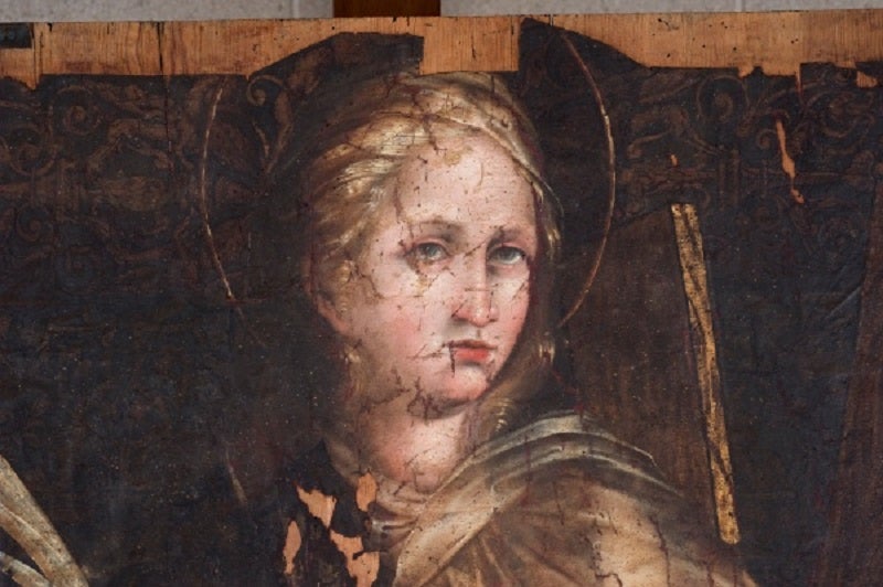 Imatge de la bandera de Santa Eulàlia. Foto: MUHBA.