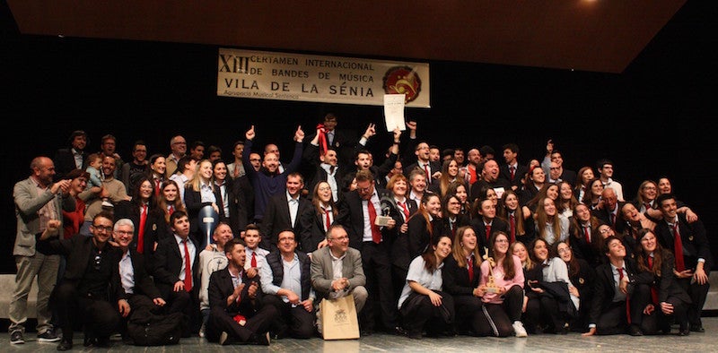 L'Escola Musical Santa Cecília de l’Olleria de València va endur-se el primer premi.