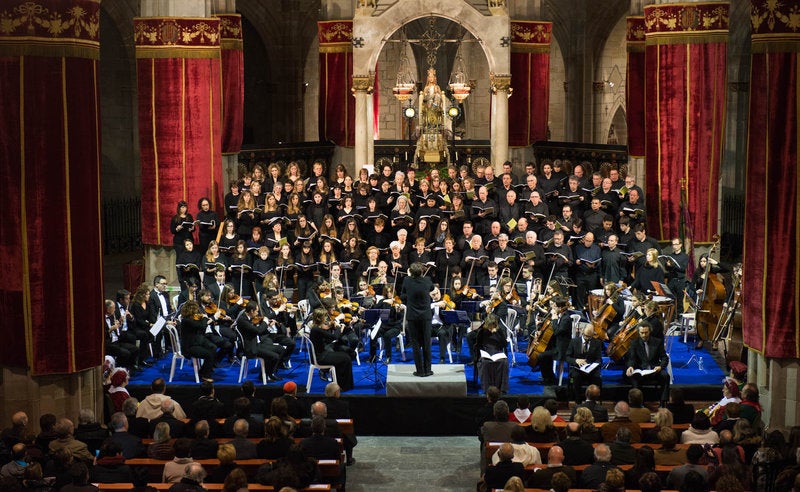 Imatge del Cant de les Completes a l'església de Santa Maria