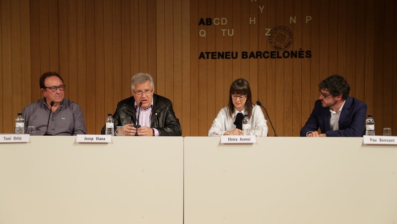 Els ponents de la taula rodona 'Les bandes: formació musical i arrelament'