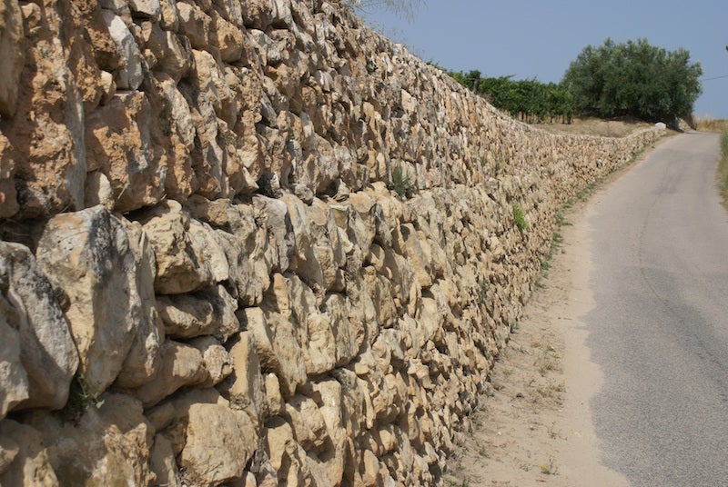 Marge de pedra seca al Penedès