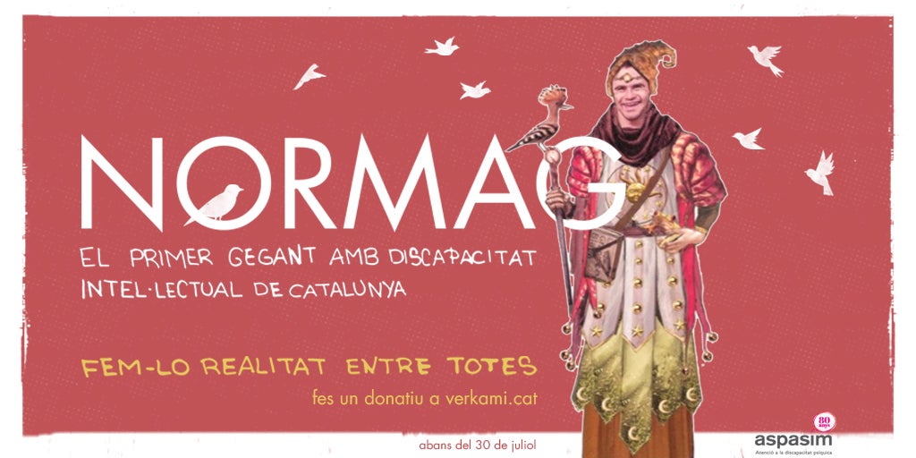 En marxa una campanya per fer el primer gegant amb discapacitat intel·lectual de Catalunya