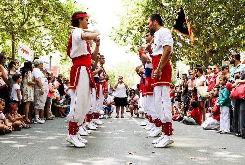 Imatge recent dels Bastoners de Vilafranca