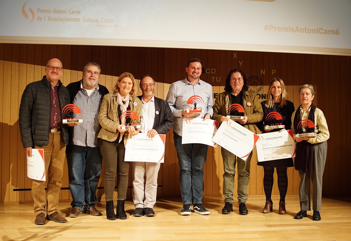 Guanyadors dels III Premis Antoni Carné