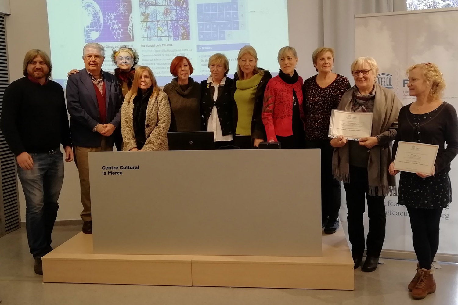 Els premis Fem Cultura amb els Colors de la UNESCO de la passada edició van anar cap a Terrassa i Caldes de Montbui