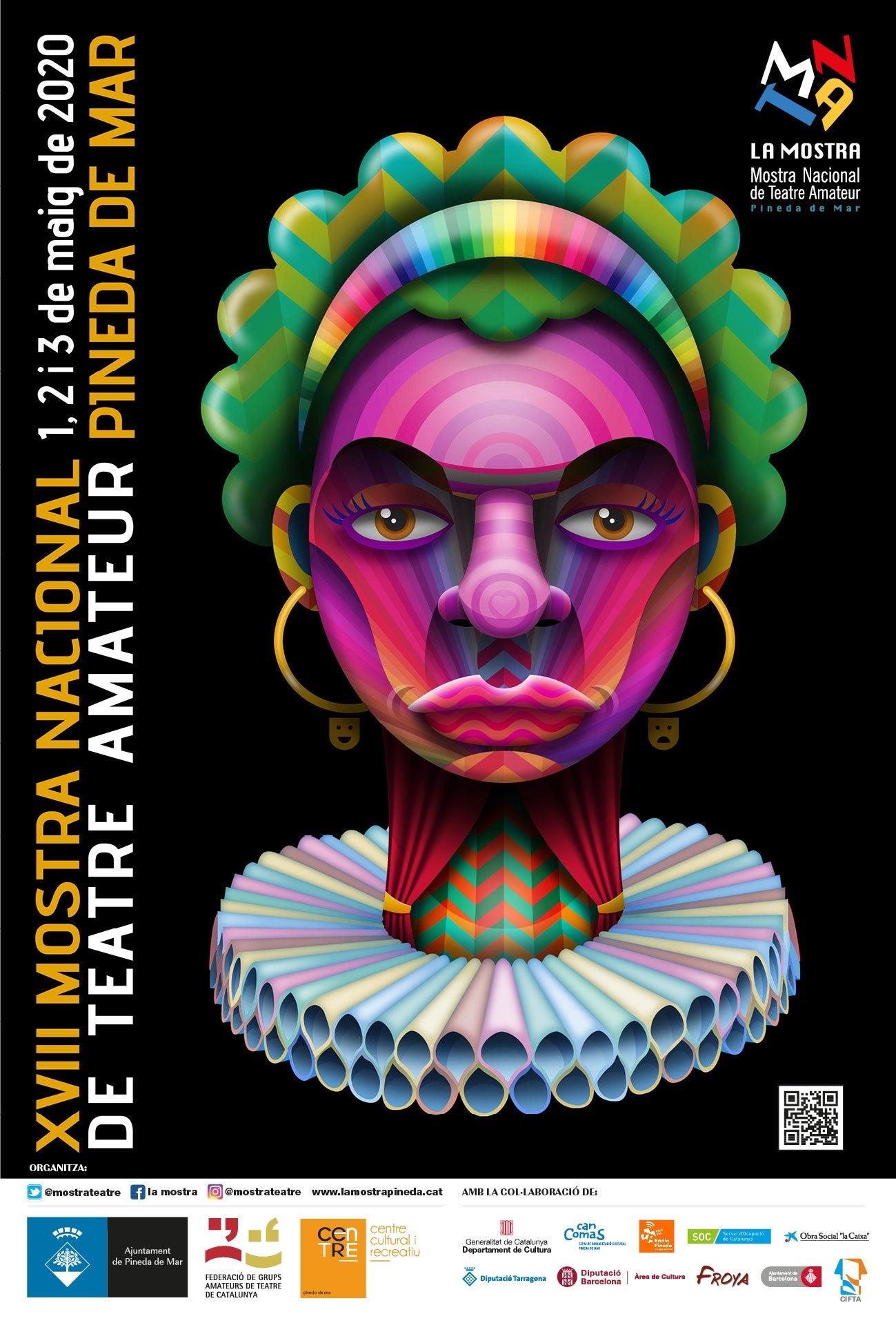 Proposta guanyadora de 8è concurs de cartell de la Mostra de Teatre Amateur, obra de Juan Diego Ingelmo