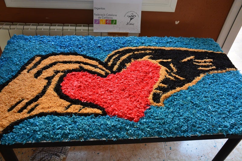 Catifa de l'Associació Estores del Raval de Blanes