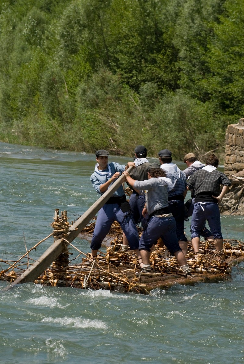 Baixada de raiers a la Noguera Pallaresa