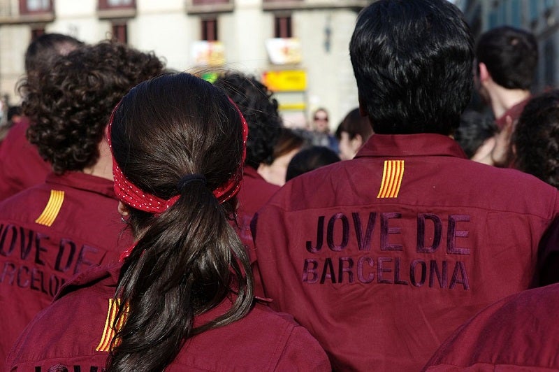 Imatge de la Colla Castellera Jove de Barcelona