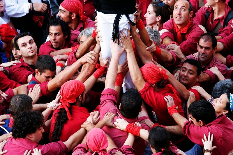 Pinya dels castellers de Mallorca