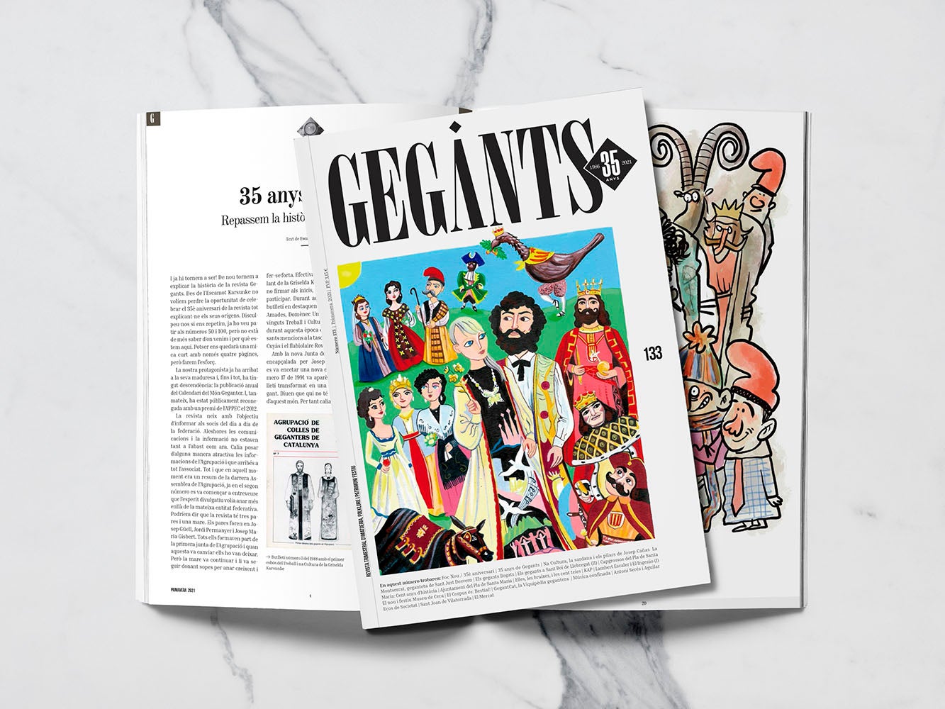 La revista Gegants celebra els seus 35 anys amb un número especial