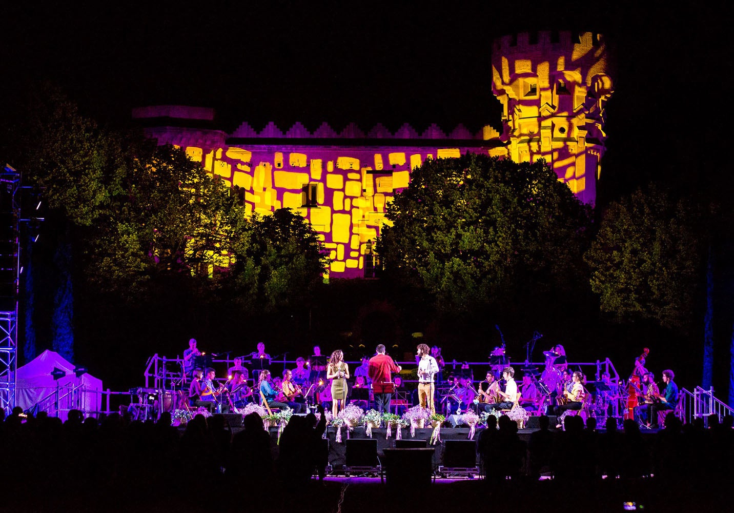 Un moment del concert de l'AMCV al castell de Sant Marçal de l'estiu passat