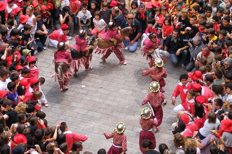Els turcs i cavallets de la Patum infantil