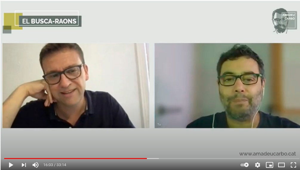 Amadeu Carbó conversa amb Jordi Fosas en nou capítol del Busca-raons